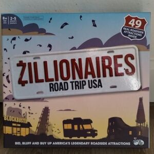 Zillionaires Road Trip USA Board Game
